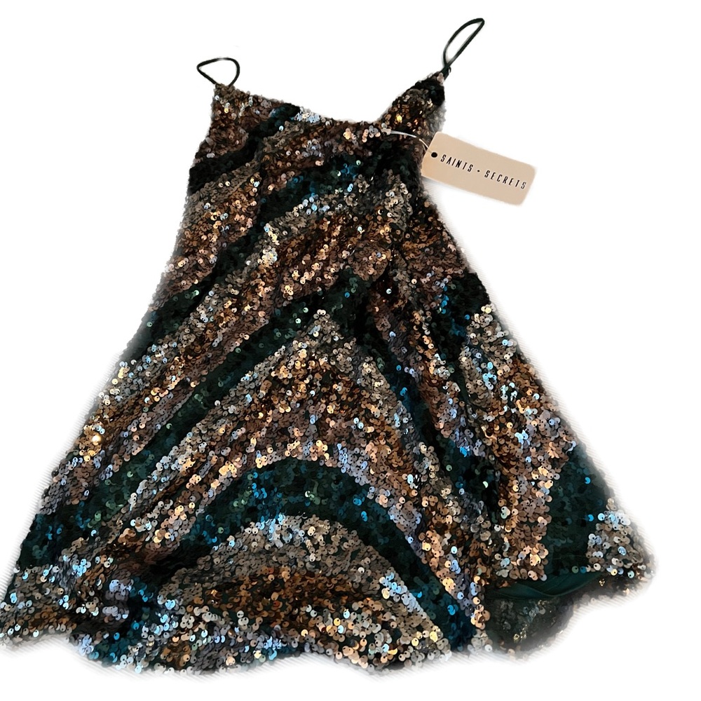*HOCO* Saints and Secrets green silver gold size S